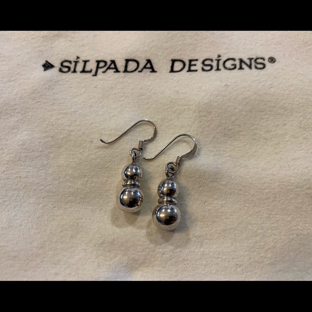 SILPADA.925 Double Bead Drop Earrings